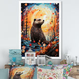 Fantasy Beaver Timberland - Brown Beaver Wall Art