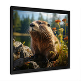 Depicting A Beaver In The Woods - Beaver Home Decor Art