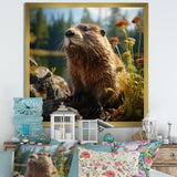 Depicting A Beaver In The Woods - Beaver Home Decor Art