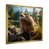 Depicting A Beaver In The Woods - Beaver Home Decor Art