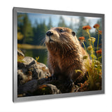 Depicting A Beaver In The Woods - Beaver Home Decor Art