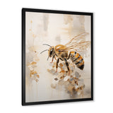 Minimalism Buzzing Bee - Bee Canvas Wall Art