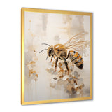 Minimalism Buzzing Bee - Bee Canvas Wall Art