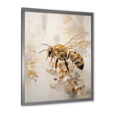 Minimalism Buzzing Bee - Bee Canvas Wall Art