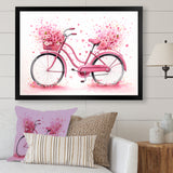 Candy Cruise Pink Bicycle - Bicycle Canvas Wall Art