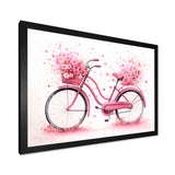 Candy Cruise Pink Bicycle - Bicycle Canvas Wall Art