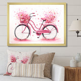 Candy Cruise Pink Bicycle - Bicycle Canvas Wall Art