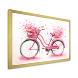 Candy Cruise Pink Bicycle - Bicycle Canvas Wall Art