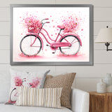 Candy Cruise Pink Bicycle - Bicycle Canvas Wall Art