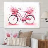 Candy Cruise Pink Bicycle - Bicycle Canvas Wall Art