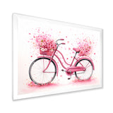 Candy Cruise Pink Bicycle - Bicycle Canvas Wall Art
