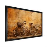 Caramel Commute Bicycle - Bicycle Canvas Wall Art