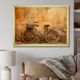 Caramel Commute Bicycle - Bicycle Canvas Wall Art