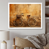 Caramel Commute Bicycle - Bicycle Canvas Wall Art