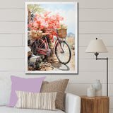 Coral Cruise Bicycle - Bicycle Canvas Wall Art