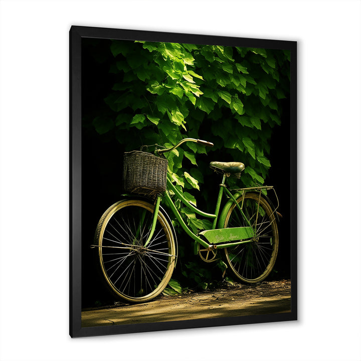 Emerald Escape Bicycle - Bicycle Canvas Wall Art