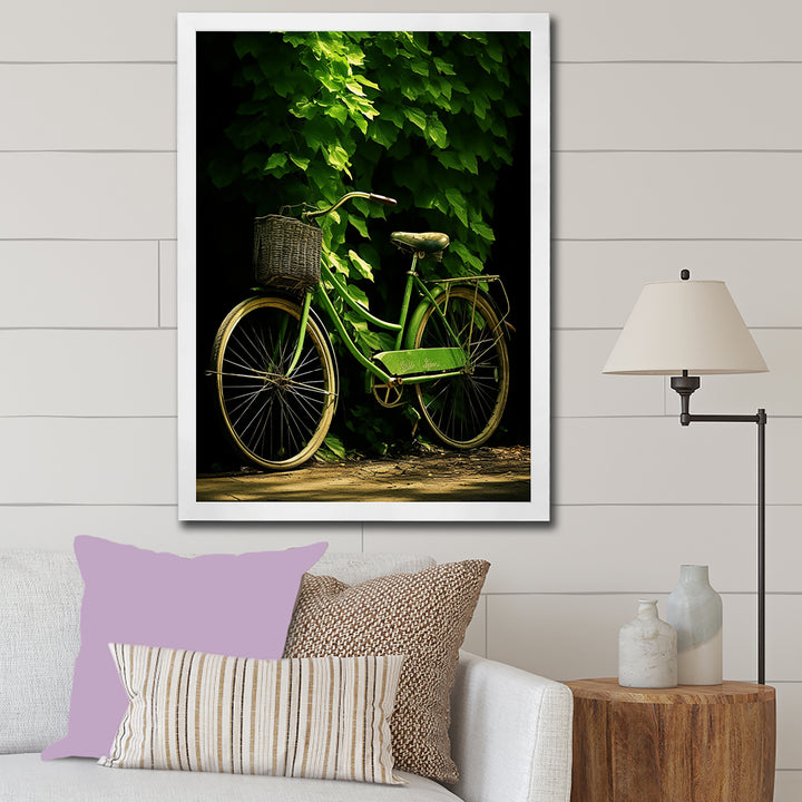 Emerald Escape Bicycle - Bicycle Canvas Wall Art