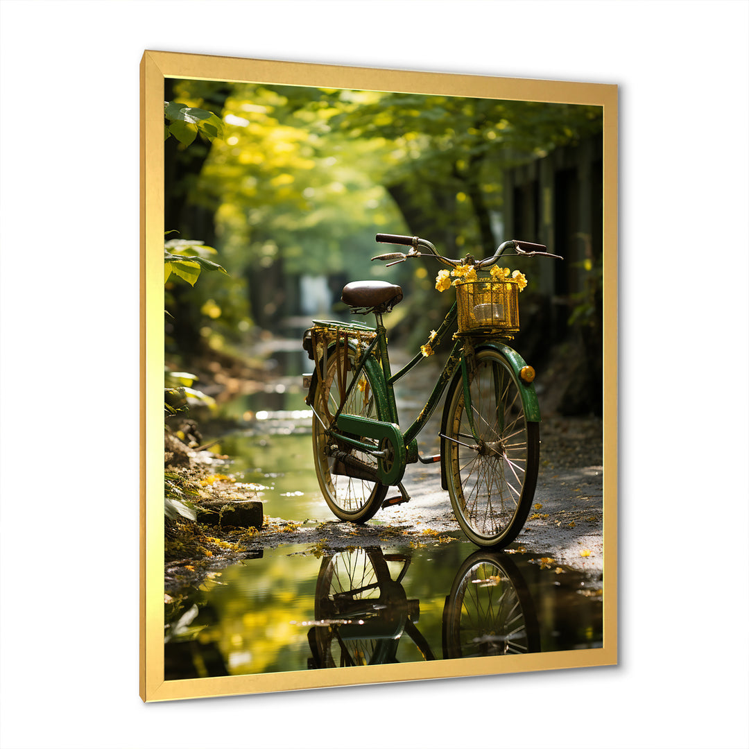 Emerald Excursion Bicycle - Bicycle Canvas Wall Art