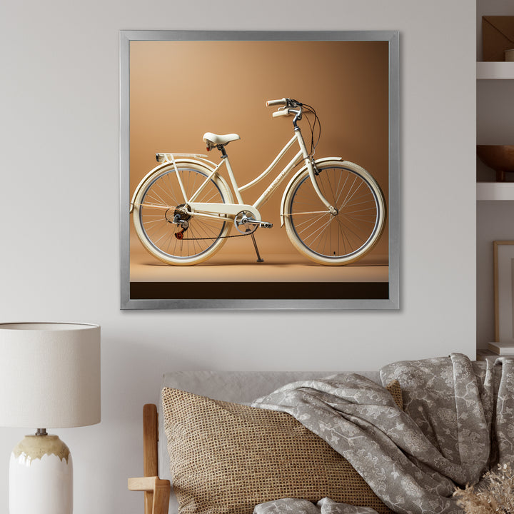 Ivory Itinerary Bicycle - Bicycle Canvas Wall Art