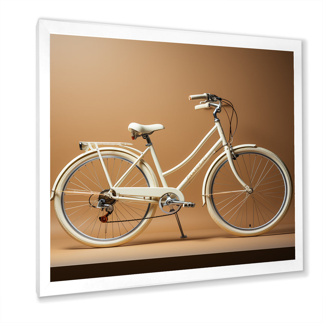 Ivory Itinerary Bicycle - Bicycle Canvas Wall Art