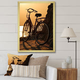 Sunset Spin - Bicycle Canvas Wall Art