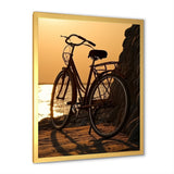 Sunset Spin - Bicycle Canvas Wall Art