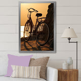 Sunset Spin - Bicycle Canvas Wall Art