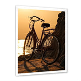Sunset Spin - Bicycle Canvas Wall Art
