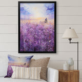 Violet Voyage - Bicycle Canvas Wall Art