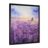 Violet Voyage - Bicycle Canvas Wall Art