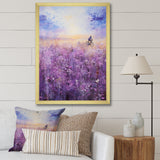Violet Voyage - Bicycle Canvas Wall Art