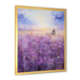 Violet Voyage - Bicycle Canvas Wall Art