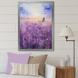 Violet Voyage - Bicycle Canvas Wall Art