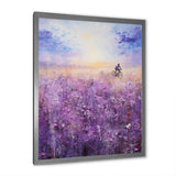Violet Voyage - Bicycle Canvas Wall Art
