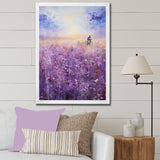 Violet Voyage - Bicycle Canvas Wall Art