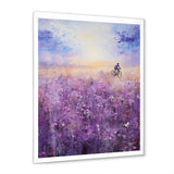 Violet Voyage - Bicycle Canvas Wall Art