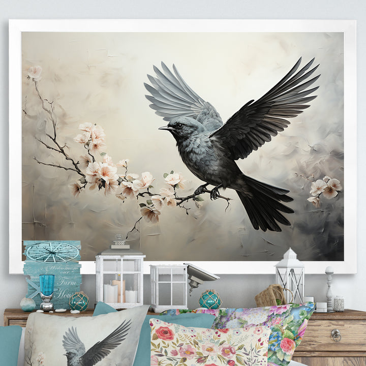 Minimalist Black Flight Of Bird - Bird Wall Art Prints