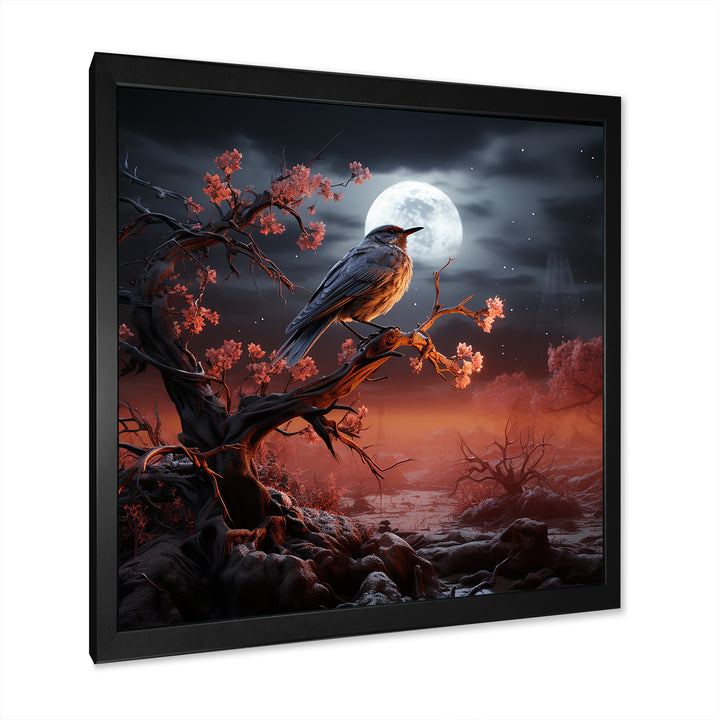 Textured Layers Create Mixed Media Skies - Bird Wall Decor