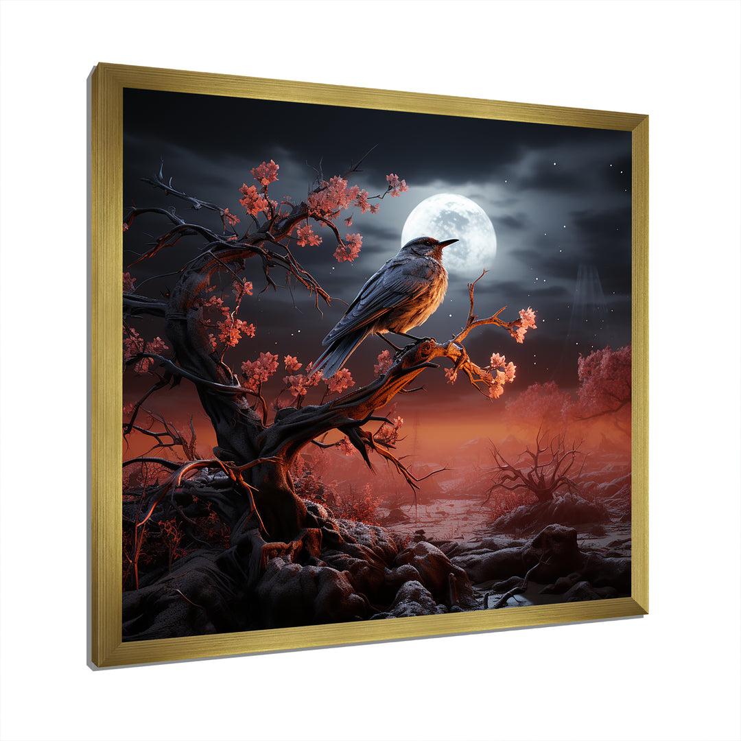 Textured Layers Create Mixed Media Skies - Bird Wall Decor