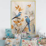 Minimalism Birds Paradise Floral Scenery - Bird Floral Home Decor Art