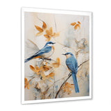 Minimalism Birds Paradise Floral Scenery - Bird Floral Home Decor Art