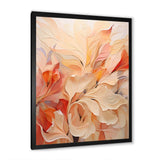 Minimalism Peach Flowers - Floral Canvas Wall Art