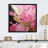 Minimalism Pink Gold Poteries I - Abstract Canvas Wall Art