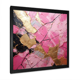 Minimalism Pink Gold Poteries I - Abstract Canvas Wall Art