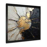 Beige Black Minimalism Poteries - Abstract Canvas Wall Art