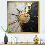 Beige Black Minimalism Poteries - Abstract Canvas Wall Art