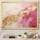 Pink Gold Minimalism Poteries I - Abstract Canvas Wall Art