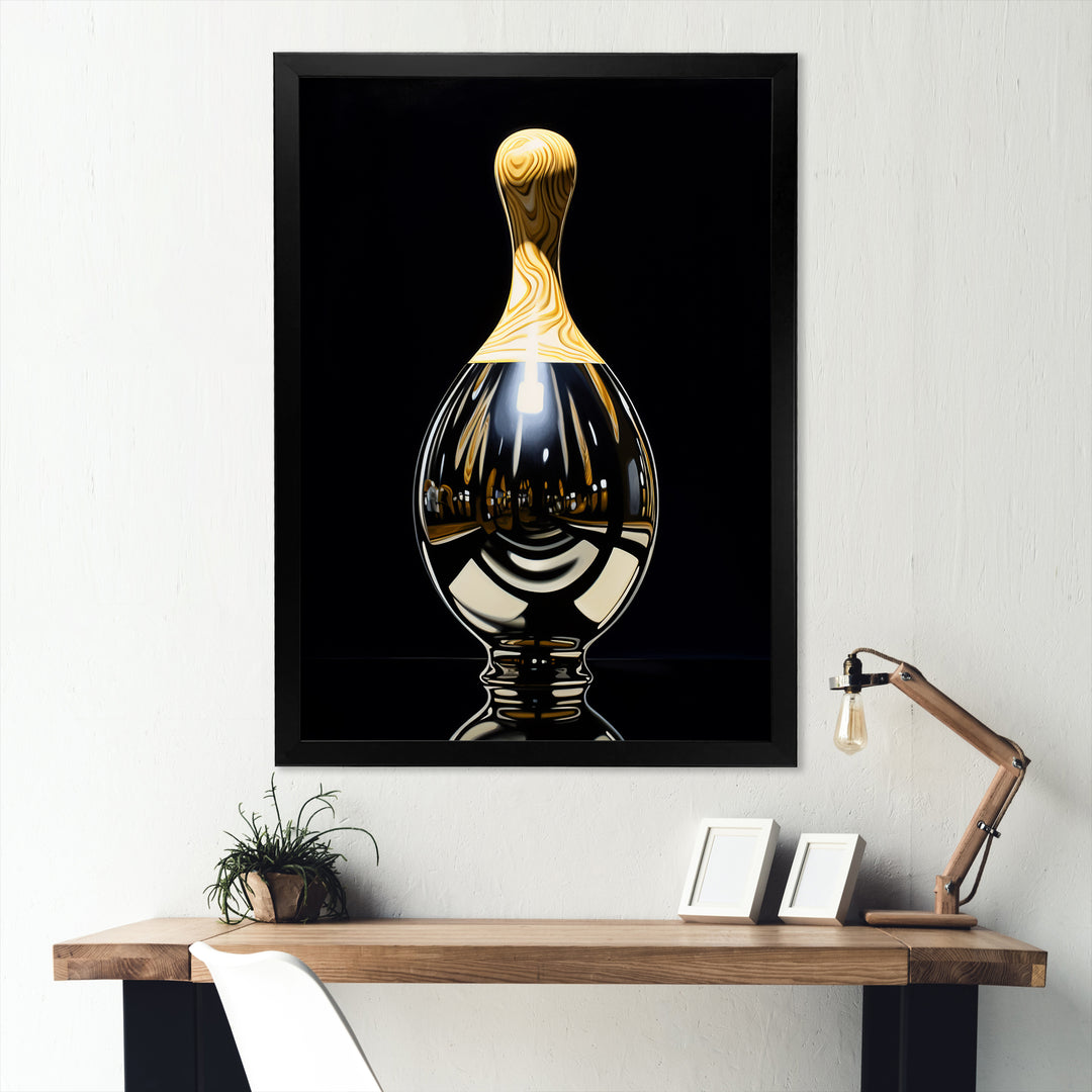 Onyx Overturn - Bowling Canvas Wall Art