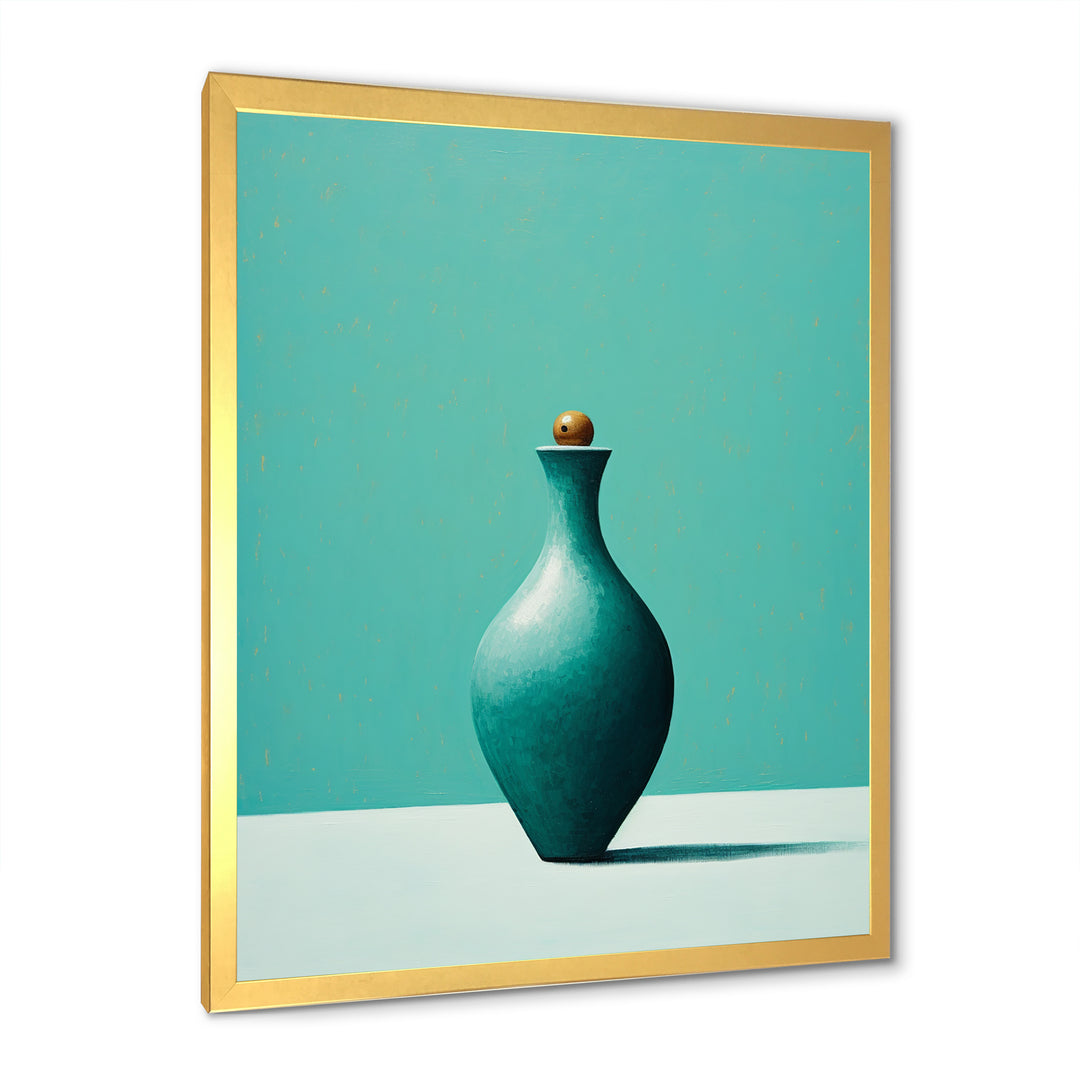 Turquoise Tenpin - Bowling Canvas Wall Art