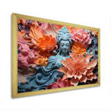 Blooming Buddhism Statue I - Spiritual Canvas Wall Art